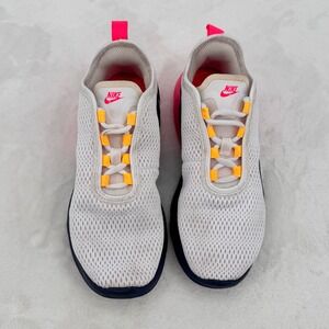 Nike Air Max Motion 2 Running Shoes White Pink Neon Orange Sz 6 Women CW2631100